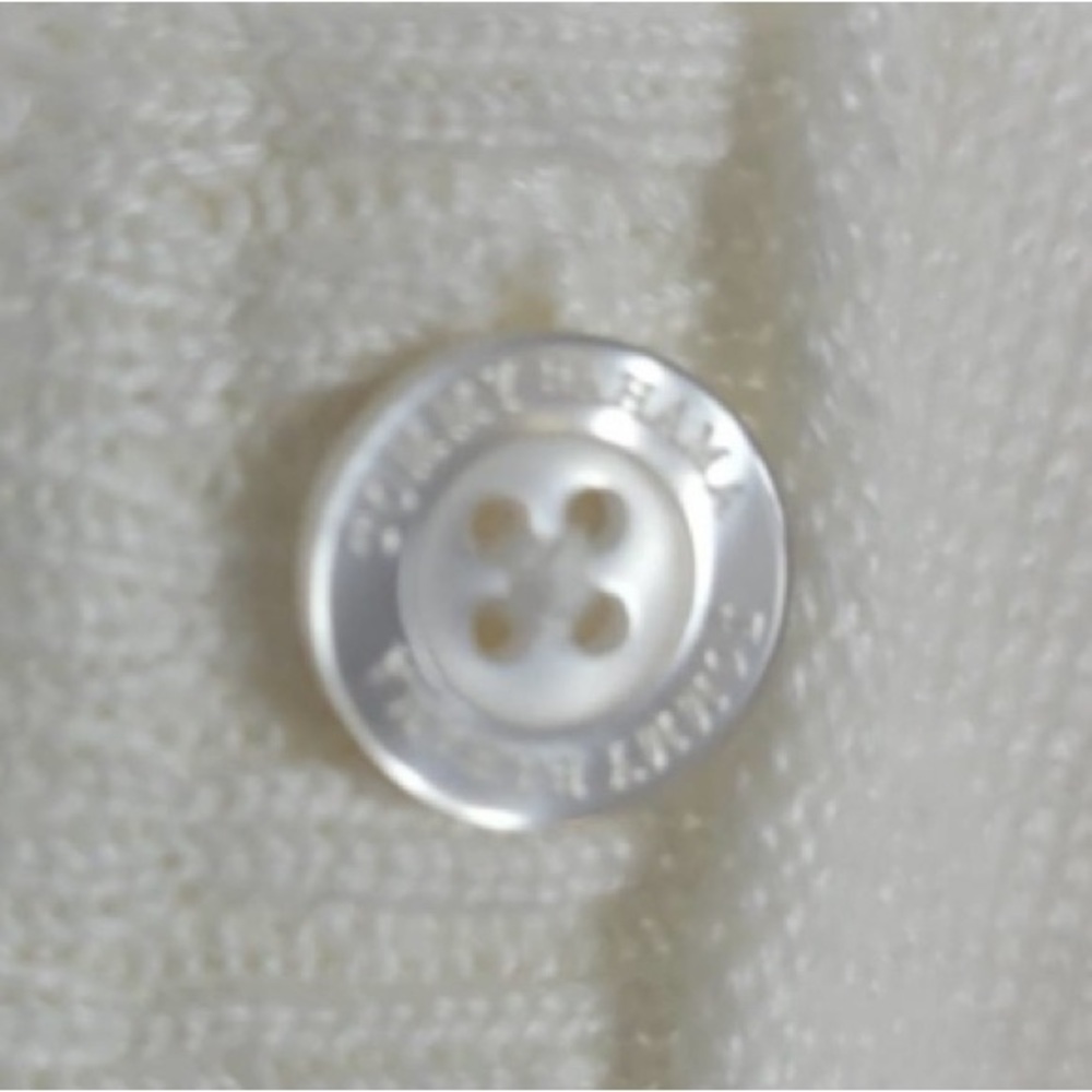 Tommy Bahama White Lea Knit 100% Linen Cardigan Hoodie Pockets Beachy Nautical - Picture 5 of 10